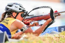 02.08.2024, Sandnes, Norway (NOR): Jeanne Richard (FRA) - BLINK24 Festival Biathlon - Sandnes (NOR). www.nordicfocus.com. © Manzoni/NordicFocus. Every downloaded picture is fee-liable.