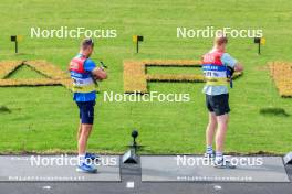 02.08.2024, Sandnes, Norway (NOR): Emilien Jacquelin (FRA), Johannes Boe (Thingnes) - BLINK24 Festival Biathlon - Sandnes (NOR). www.nordicfocus.com. © Manzoni/NordicFocus. Every downloaded picture is fee-liable.