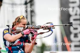 03.08.2024, Sandnes, Norway (NOR): Frida Dokken (NOR) - BLINK24 Festival Biathlon - Sandnes (NOR). www.nordicfocus.com. © Nordnes/NordicFocus. Every downloaded picture is fee-liable.