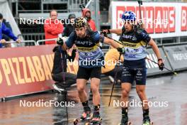 03.08.2024, Sandnes, Norway (NOR): Mathieu Garcia (FRA), Oscar Lombardot (FRA), (l-r) - BLINK24 Festival Biathlon - Sandnes (NOR). www.nordicfocus.com. © Manzoni/NordicFocus. Every downloaded picture is fee-liable.