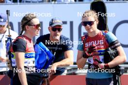 02.08.2024, Sandnes, Norway (NOR): Elvira Oeberg (SWE), Hanna Oeberg (SWE), (l-r) - BLINK24 Festival Biathlon - Sandnes (NOR). www.nordicfocus.com. © Manzoni/NordicFocus. Every downloaded picture is fee-liable.