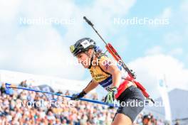 02.08.2024, Sandnes, Norway (NOR): Gilonne Guigonnat (FRA) - BLINK24 Festival Biathlon - Sandnes (NOR). www.nordicfocus.com. © Manzoni/NordicFocus. Every downloaded picture is fee-liable.