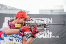 02.08.2024, Sandnes, Norway (NOR): Philipp Horn (GER) - BLINK24 Festival Biathlon - Sandnes (NOR). www.nordicfocus.com. © Nordnes/NordicFocus. Every downloaded picture is fee-liable.