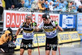 03.08.2024, Sandnes, Norway (NOR): David Zobel (GER), Johannes Kuehn (GER), (l-r) - BLINK24 Festival Biathlon - Sandnes (NOR). www.nordicfocus.com. © Manzoni/NordicFocus. Every downloaded picture is fee-liable.