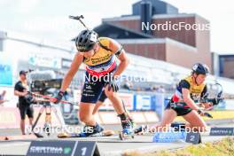 02.08.2024, Sandnes, Norway (NOR): Julia Simon (FRA) - BLINK24 Festival Biathlon - Sandnes (NOR). www.nordicfocus.com. © Manzoni/NordicFocus. Every downloaded picture is fee-liable.