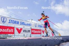 02.08.2024, Sandnes, Norway (NOR): Juni Arnekleiv (NOR) - BLINK24 Festival Biathlon - Sandnes (NOR). www.nordicfocus.com. © Nordnes/NordicFocus. Every downloaded picture is fee-liable.