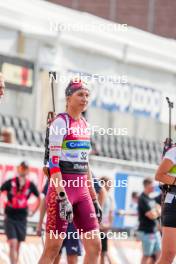 02.08.2024, Sandnes, Norway (NOR): Anastasia Kuzmina (SVK) - BLINK24 Festival Biathlon - Sandnes (NOR). www.nordicfocus.com. © Nordnes/NordicFocus. Every downloaded picture is fee-liable.