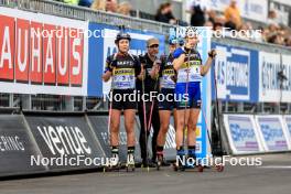 03.08.2024, Sandnes, Norway (NOR): Silje Berg Knutsen (NOR), Hanna Boerve (NOR), (l-r) - BLINK24 Festival Biathlon - Sandnes (NOR). www.nordicfocus.com. © Manzoni/NordicFocus. Every downloaded picture is fee-liable.