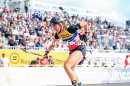 02.08.2024, Sandnes, Norway (NOR): Elvira Oeberg (SWE) - BLINK24 Festival Biathlon - Sandnes (NOR). www.nordicfocus.com. © Manzoni/NordicFocus. Every downloaded picture is fee-liable.