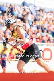 02.08.2024, Sandnes, Norway (NOR): Jeanne Richard (FRA) - BLINK24 Festival Biathlon - Sandnes (NOR). www.nordicfocus.com. © Manzoni/NordicFocus. Every downloaded picture is fee-liable.