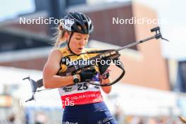 02.08.2024, Sandnes, Norway (NOR): Oceane Michelon (FRA) - BLINK24 Festival Biathlon - Sandnes (NOR). www.nordicfocus.com. © Manzoni/NordicFocus. Every downloaded picture is fee-liable.