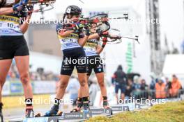 03.08.2024, Sandnes, Norway (NOR): Gilonne Guigonnat (FRA) - BLINK24 Festival Biathlon - Sandnes (NOR). www.nordicfocus.com. © Manzoni/NordicFocus. Every downloaded picture is fee-liable.