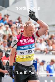 02.08.2024, Sandnes, Norway (NOR): Johannes Dale-Skjevdal (NOR) - BLINK24 Festival Biathlon - Sandnes (NOR). www.nordicfocus.com. © Nordnes/NordicFocus. Every downloaded picture is fee-liable.