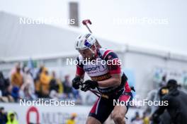 03.08.2024, Sandnes, Norway (NOR): Sturla Holm Laegreid (NOR) - BLINK24 Festival Biathlon - Sandnes (NOR). www.nordicfocus.com. © Nordnes/NordicFocus. Every downloaded picture is fee-liable.