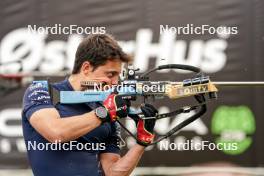 03.08.2024, Sandnes, Norway (NOR): Oscar Lombardot (FRA) - BLINK24 Festival Biathlon - Sandnes (NOR). www.nordicfocus.com. © Nordnes/NordicFocus. Every downloaded picture is fee-liable.