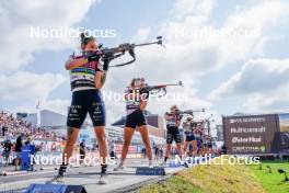 02.08.2024, Sandnes, Norway (NOR): Lou Jeanmonnot (FRA) - BLINK24 Festival Biathlon - Sandnes (NOR). www.nordicfocus.com. © Nordnes/NordicFocus. Every downloaded picture is fee-liable.