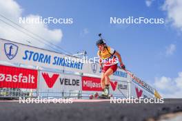 02.08.2024, Sandnes, Norway (NOR): Baiba Bendika (LAT) - BLINK24 Festival Biathlon - Sandnes (NOR). www.nordicfocus.com. © Nordnes/NordicFocus. Every downloaded picture is fee-liable.