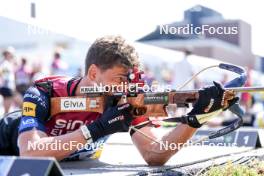 02.08.2024, Sandnes, Norway (NOR): Sturla Holm Laegreid (NOR) - BLINK24 Festival Biathlon - Sandnes (NOR). www.nordicfocus.com. © Nordnes/NordicFocus. Every downloaded picture is fee-liable.