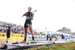 03.08.2024, Sandnes, Norway (NOR): Karoline Offigstad Knotten (NOR) - BLINK24 Festival Biathlon - Sandnes (NOR). www.nordicfocus.com. © Manzoni/NordicFocus. Every downloaded picture is fee-liable.