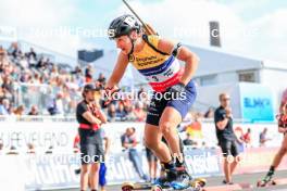 02.08.2024, Sandnes, Norway (NOR): Julia Simon (FRA) - BLINK24 Festival Biathlon - Sandnes (NOR). www.nordicfocus.com. © Manzoni/NordicFocus. Every downloaded picture is fee-liable.