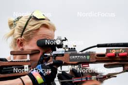 03.08.2024, Sandnes, Norway (NOR): Sophie Chauveau (FRA) - BLINK24 Festival Biathlon - Sandnes (NOR). www.nordicfocus.com. © Nordnes/NordicFocus. Every downloaded picture is fee-liable.