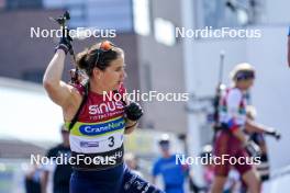 02.08.2024, Sandnes, Norway (NOR): Julia Simon (FRA) - BLINK24 Festival Biathlon - Sandnes (NOR). www.nordicfocus.com. © Nordnes/NordicFocus. Every downloaded picture is fee-liable.