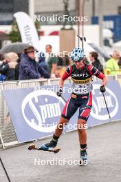 03.08.2024, Sandnes, Norway (NOR): Agathe Brathagen (NOR) - BLINK24 Festival Biathlon - Sandnes (NOR). www.nordicfocus.com. © Nordnes/NordicFocus. Every downloaded picture is fee-liable.