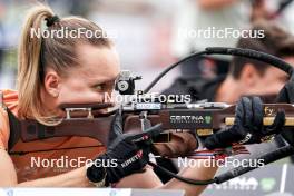 02.08.2024, Sandnes, Norway (NOR): Oceane Michelon (FRA) - BLINK24 Festival Biathlon - Sandnes (NOR). www.nordicfocus.com. © Nordnes/NordicFocus. Every downloaded picture is fee-liable.