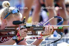 02.08.2024, Sandnes, Norway (NOR): Ragnhild Femsteinevik (NOR) - BLINK24 Festival Biathlon - Sandnes (NOR). www.nordicfocus.com. © Nordnes/NordicFocus. Every downloaded picture is fee-liable.