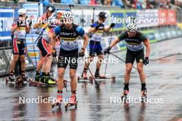 03.08.2024, Sandnes, Norway (NOR): Emilien Jacquelin (FRA), Fabien Claude (FRA), (l-r) - BLINK24 Festival Biathlon - Sandnes (NOR). www.nordicfocus.com. © Manzoni/NordicFocus. Every downloaded picture is fee-liable.