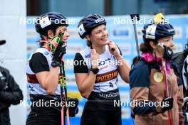 03.08.2024, Sandnes, Norway (NOR): Elvira Oeberg (SWE), Hanna Oeberg (SWE), (l-r) - BLINK24 Festival Biathlon - Sandnes (NOR). www.nordicfocus.com. © Manzoni/NordicFocus. Every downloaded picture is fee-liable.