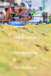 02.08.2024, Sandnes, Norway (NOR): Julie Baverel (FRA) - BLINK24 Festival Biathlon - Sandnes (NOR). www.nordicfocus.com. © Manzoni/NordicFocus. Every downloaded picture is fee-liable.