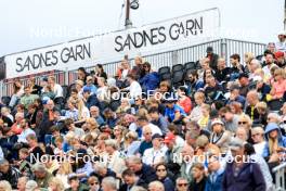 03.08.2024, Sandnes, Norway (NOR): Fans on the grandstand Event Feature: - BLINK24 Festival Biathlon - Sandnes (NOR). www.nordicfocus.com. © Manzoni/NordicFocus. Every downloaded picture is fee-liable.