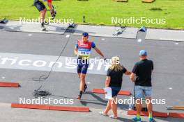 02.08.2024, Sandnes, Norway (NOR): Quentin Fillon Maillet (FRA) - BLINK24 Festival Biathlon - Sandnes (NOR). www.nordicfocus.com. © Nordnes/NordicFocus. Every downloaded picture is fee-liable.