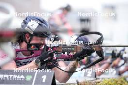 03.08.2024, Sandnes, Norway (NOR): Lou Jeanmonnot (FRA) - BLINK24 Festival Biathlon - Sandnes (NOR). www.nordicfocus.com. © Nordnes/NordicFocus. Every downloaded picture is fee-liable.