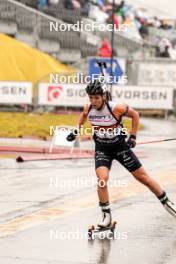 03.08.2024, Sandnes, Norway (NOR): Oceane Michelon (FRA) - BLINK24 Festival Biathlon - Sandnes (NOR). www.nordicfocus.com. © Nordnes/NordicFocus. Every downloaded picture is fee-liable.