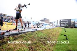 03.08.2024, Sandnes, Norway (NOR): Karoline Offigstad Knotten (NOR) - BLINK24 Festival Biathlon - Sandnes (NOR). www.nordicfocus.com. © Manzoni/NordicFocus. Every downloaded picture is fee-liable.