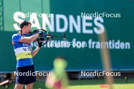 02.08.2024, Sandnes, Norway (NOR): Fabien Claude (FRA) - BLINK24 Festival Biathlon - Sandnes (NOR). www.nordicfocus.com. © Manzoni/NordicFocus. Every downloaded picture is fee-liable.