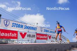 02.08.2024, Sandnes, Norway (NOR): Karoline Erdal (NOR) - BLINK24 Festival Biathlon - Sandnes (NOR). www.nordicfocus.com. © Nordnes/NordicFocus. Every downloaded picture is fee-liable.