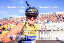 02.08.2024, Sandnes, Norway (NOR): Julia Simon (FRA) - BLINK24 Festival Biathlon - Sandnes (NOR). www.nordicfocus.com. © Manzoni/NordicFocus. Every downloaded picture is fee-liable.