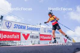 02.08.2024, Sandnes, Norway (NOR): Gilonne Guigonnat (FRA) - BLINK24 Festival Biathlon - Sandnes (NOR). www.nordicfocus.com. © Nordnes/NordicFocus. Every downloaded picture is fee-liable.