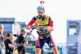 02.08.2024, Sandnes, Norway (NOR): Sturla Holm Laegreid (NOR) - BLINK24 Festival Biathlon - Sandnes (NOR). www.nordicfocus.com. © Manzoni/NordicFocus. Every downloaded picture is fee-liable.