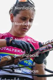 02.08.2024, Sandnes, Norway (NOR): Julia Simon (FRA) - BLINK24 Festival Biathlon - Sandnes (NOR). www.nordicfocus.com. © Nordnes/NordicFocus. Every downloaded picture is fee-liable.