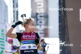 02.08.2024, Sandnes, Norway (NOR): Sophie Chauveau (FRA) - BLINK24 Festival Biathlon - Sandnes (NOR). www.nordicfocus.com. © Nordnes/NordicFocus. Every downloaded picture is fee-liable.