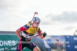 02.08.2024, Sandnes, Norway (NOR): Sturla Holm Laegreid (NOR) - BLINK24 Festival Biathlon - Sandnes (NOR). www.nordicfocus.com. © Nordnes/NordicFocus. Every downloaded picture is fee-liable.