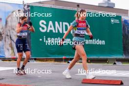 02.08.2024, Sandnes, Norway (NOR): Hanna Oeberg (SWE) - BLINK24 Festival Biathlon - Sandnes (NOR). www.nordicfocus.com. © Nordnes/NordicFocus. Every downloaded picture is fee-liable.