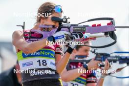 02.08.2024, Sandnes, Norway (NOR): Julie Baverel (FRA) - BLINK24 Festival Biathlon - Sandnes (NOR). www.nordicfocus.com. © Nordnes/NordicFocus. Every downloaded picture is fee-liable.