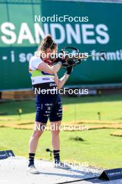 02.08.2024, Sandnes, Norway (NOR): Lou Jeanmonnot (FRA) - BLINK24 Festival Biathlon - Sandnes (NOR). www.nordicfocus.com. © Manzoni/NordicFocus. Every downloaded picture is fee-liable.