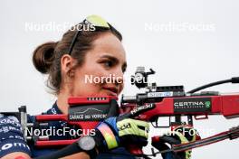 03.08.2024, Sandnes, Norway (NOR): Gilonne Guigonnat (FRA) - BLINK24 Festival Biathlon - Sandnes (NOR). www.nordicfocus.com. © Nordnes/NordicFocus. Every downloaded picture is fee-liable.