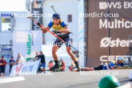 02.08.2024, Sandnes, Norway (NOR): Quentin Fillon Maillet (FRA) - BLINK24 Festival Biathlon - Sandnes (NOR). www.nordicfocus.com. © Manzoni/NordicFocus. Every downloaded picture is fee-liable.